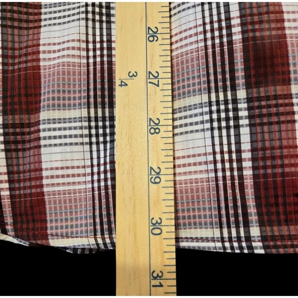 Columbia Mens L/G Plaid Short Sleeve Button Up Shirt Outdoor Fishing Hiking - Picture 5 of 7